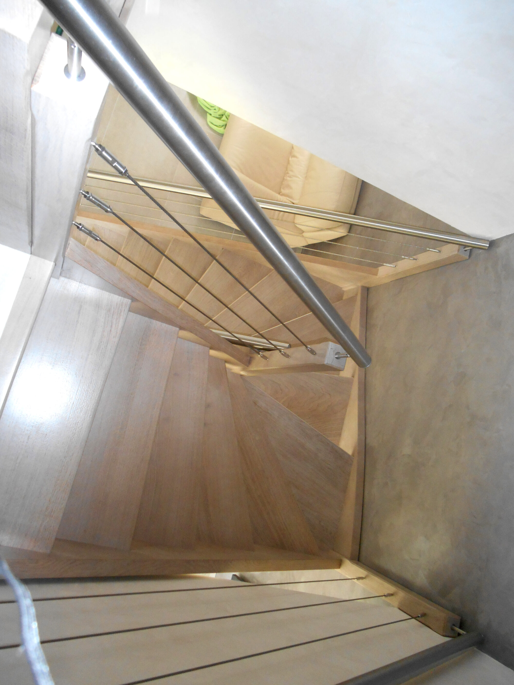 personeni escaliers escalier bois garde corps metal verre 3 13