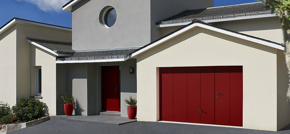 personeni porte de garage porte de garage basculante rouge 06